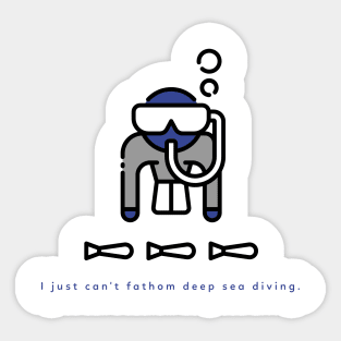 Deep Sea Diving Sticker